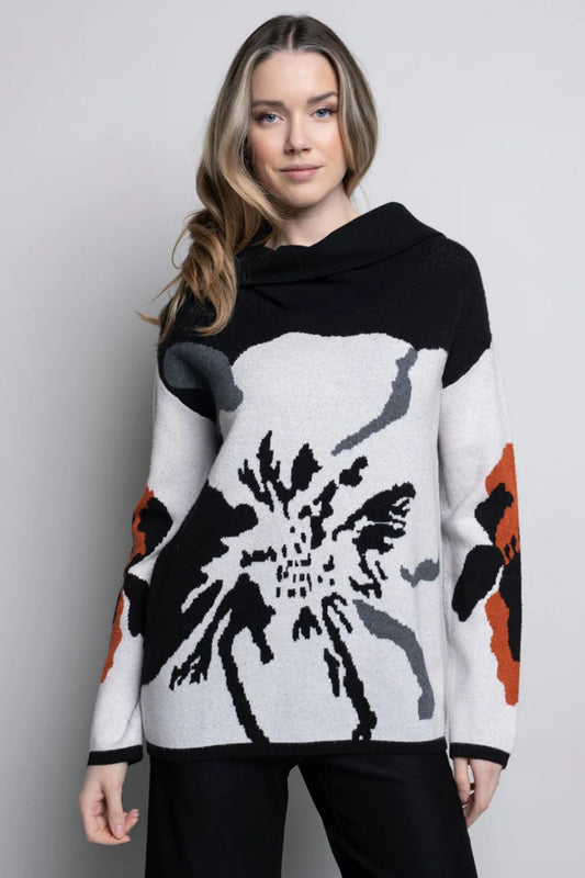 Floral Jacquard Top | Terracotta