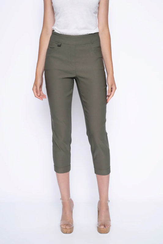 Cuffed Capri | Avocado