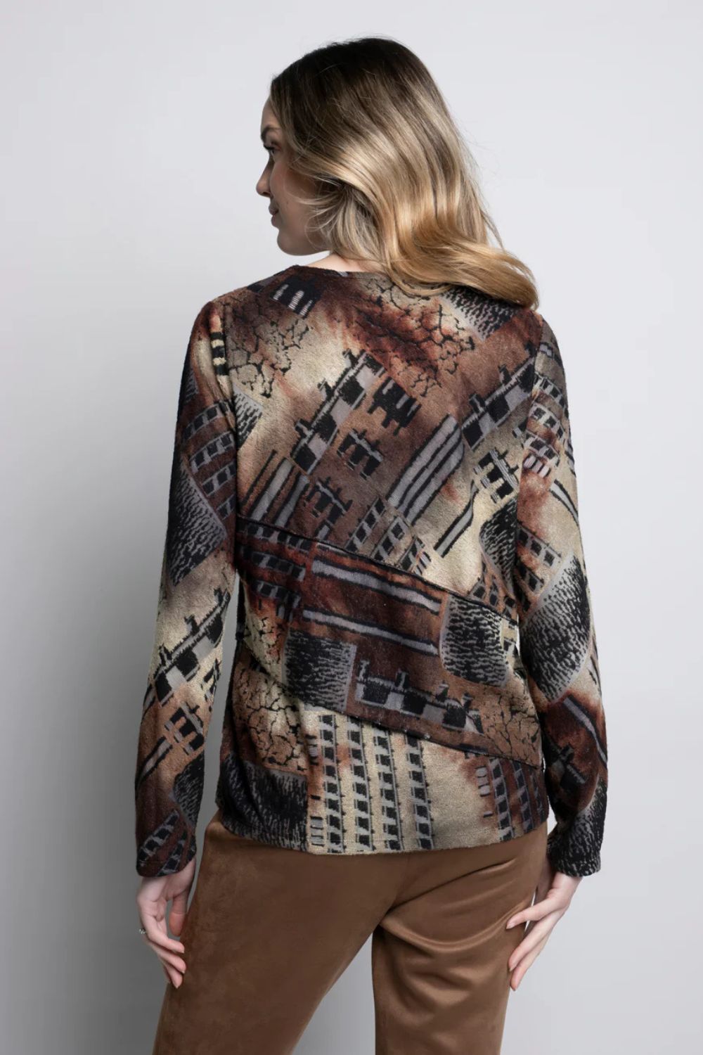 Multi Seamed Top | Pinecone Multi