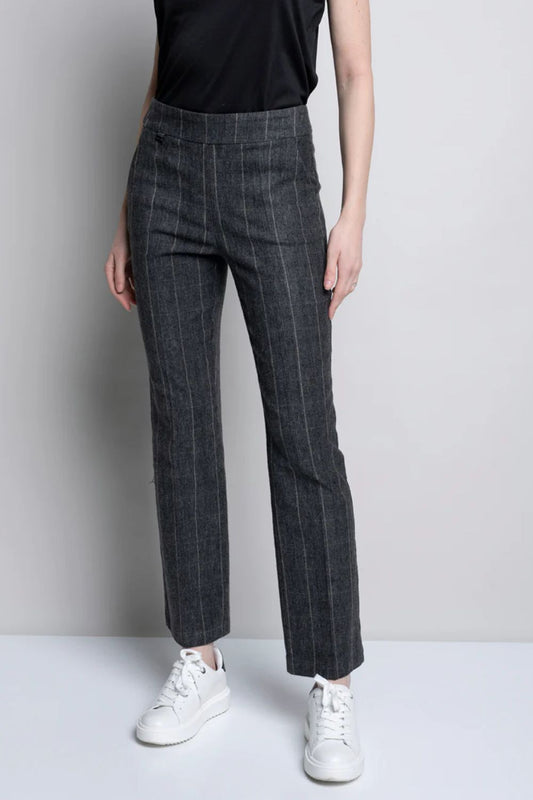 Straight Leg Pant | Charcoal Multi