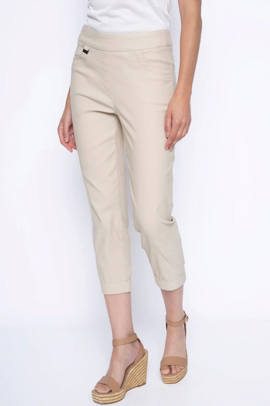 Cuffed Capri | Sand