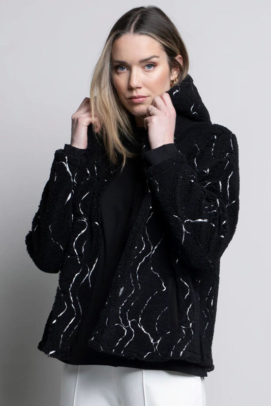 Hooded Fleece Jacket | Black