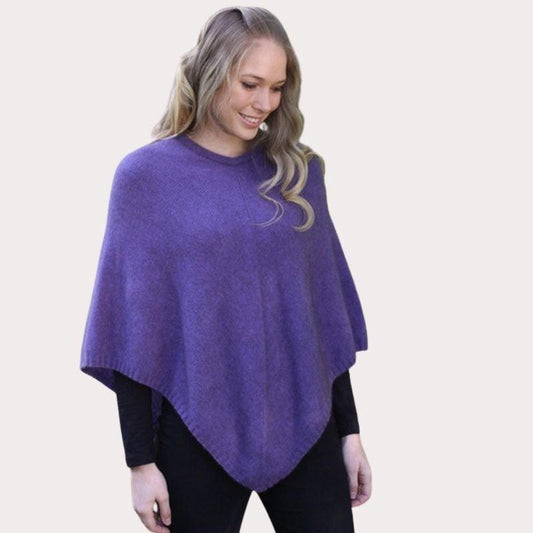 Plain Possum Poncho | Multiple Colours Available-Lothlorian-Shop 12 Bendigo