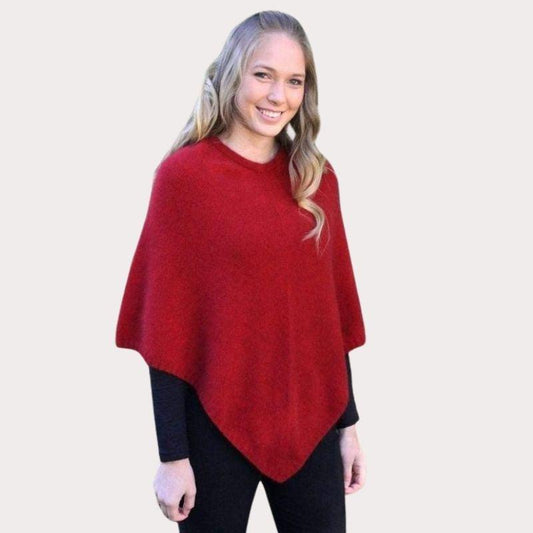 Plain Possum Poncho | Multiple Colours Available-Lothlorian-Shop 12 Bendigo