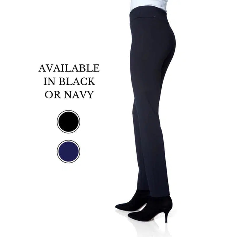 Ponte Basic 31" Slim Leg Pant - Navy or Black-Up! Pants-Shop 12 Bendigo