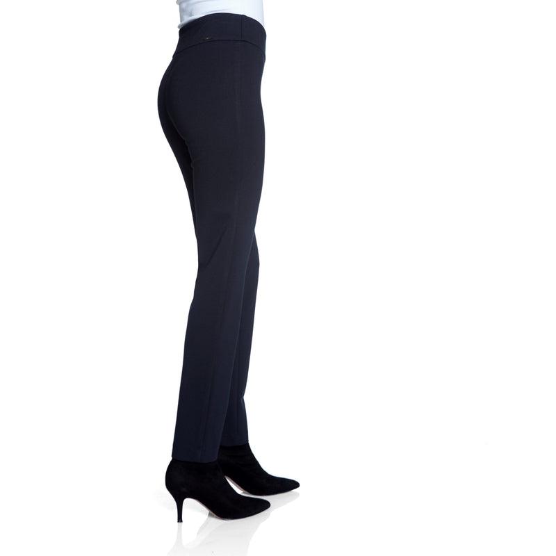 Ponte Full Leg Slim Pant | Navy or Black-Up! Pants-Shop 12 Bendigo