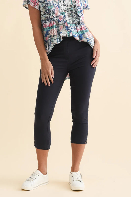 Capri Length Jegging | Navy