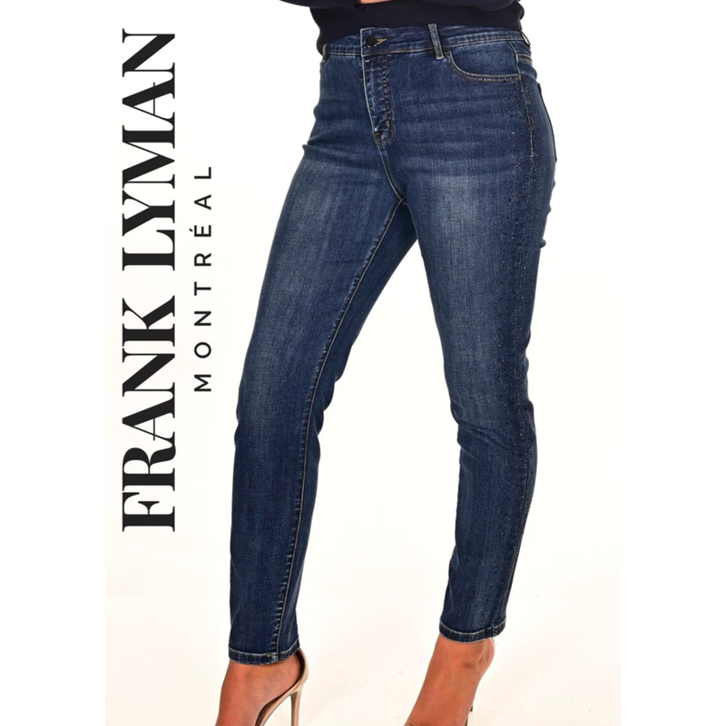 Sequin Detail Jean | Dark Blue-Frank Lyman-Shop 12 Bendigo