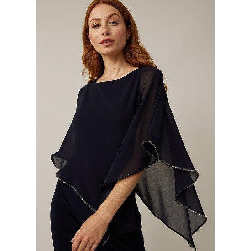 Sequins and Asymmetrical Hem Dress | Black-Joseph Ribkoff-Shop 12 Bendigo