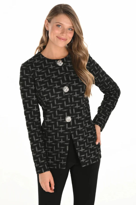 Abstract Blazer | Black/Grey