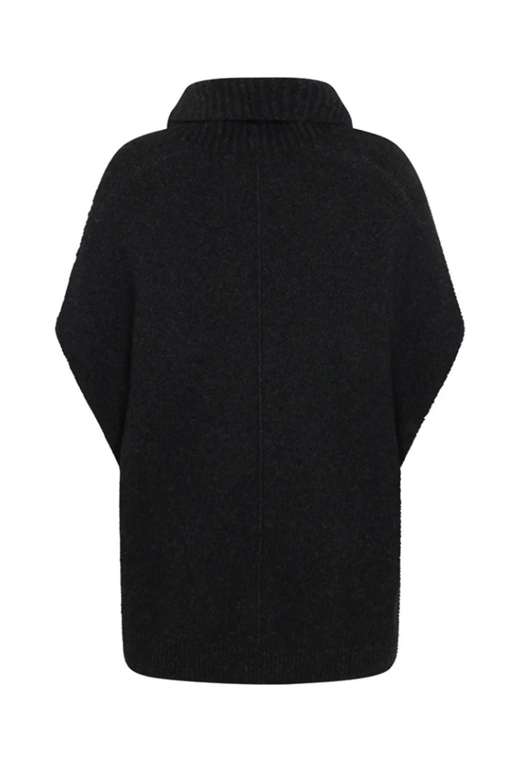 Zobee Oversized Yak Vest | Dark Charcoal