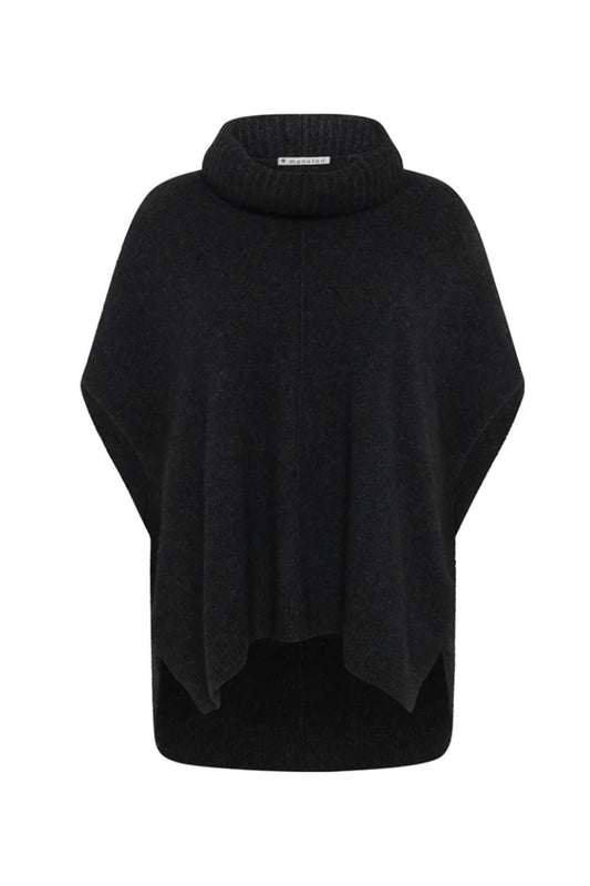 Zobee Oversized Yak Vest | Dark Charcoal