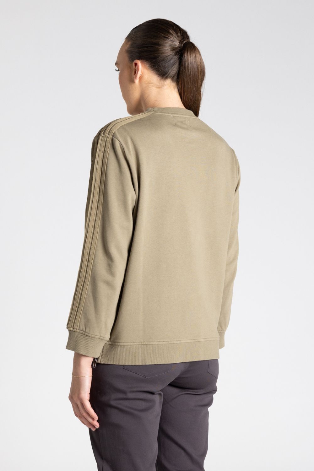 Drop Shoulder Sweat | Khaki
