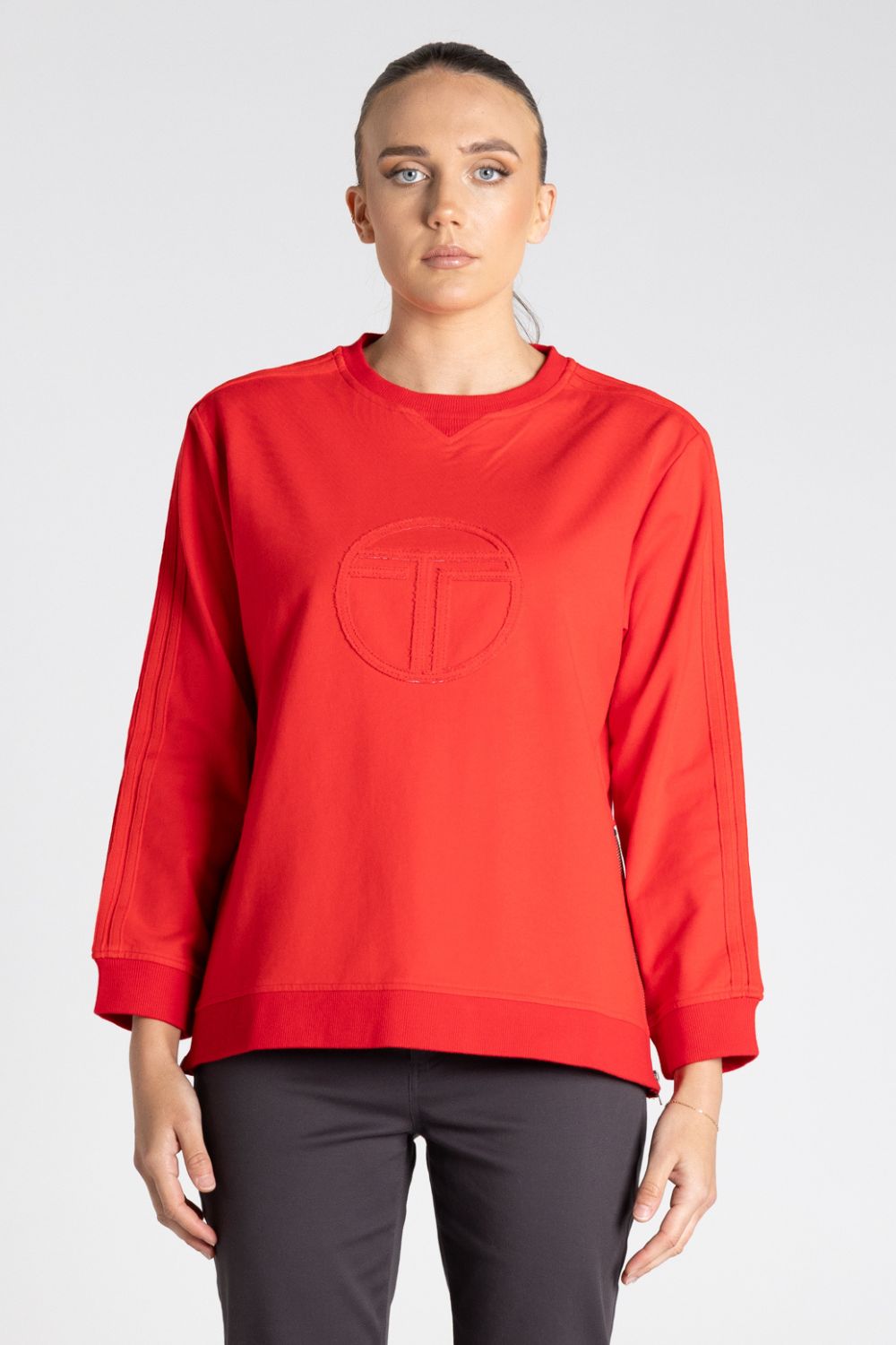 Drop Shoulder Sweat | Intense Orange