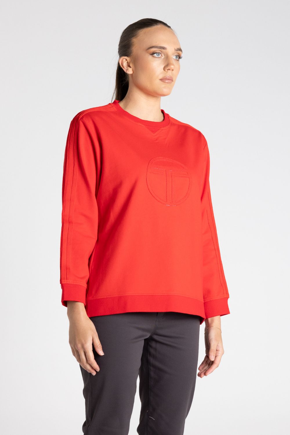 Drop Shoulder Sweat | Intense Orange