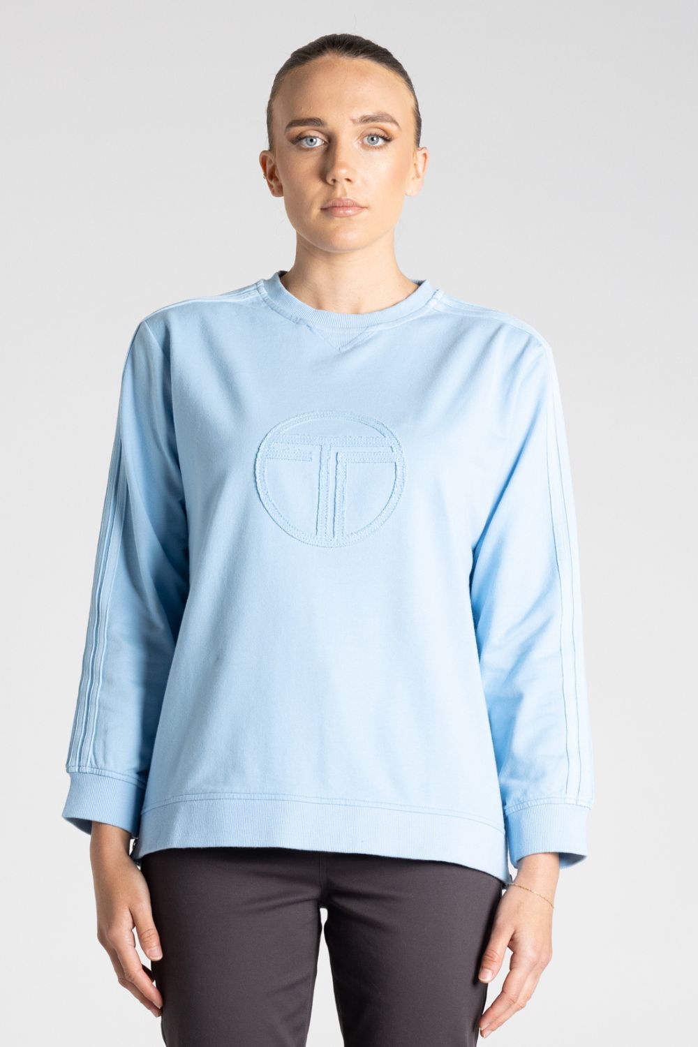Drop Shoulder Sweat | Cornflower