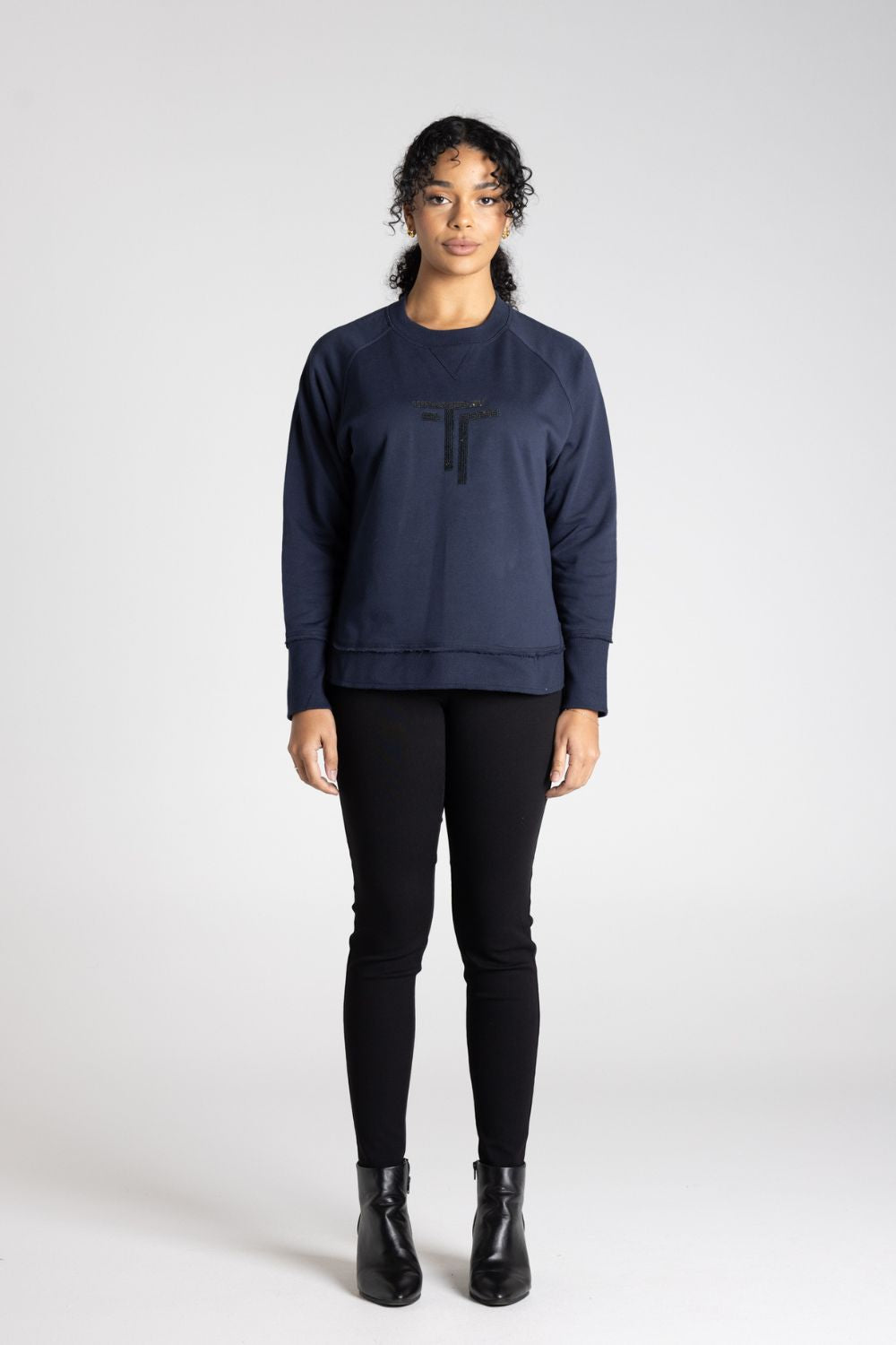 Raw Edge Sweat Logo | Ink