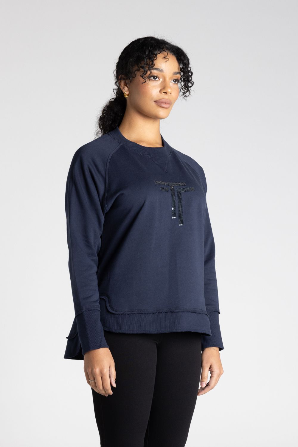 Raw Edge Sweat Logo | Ink