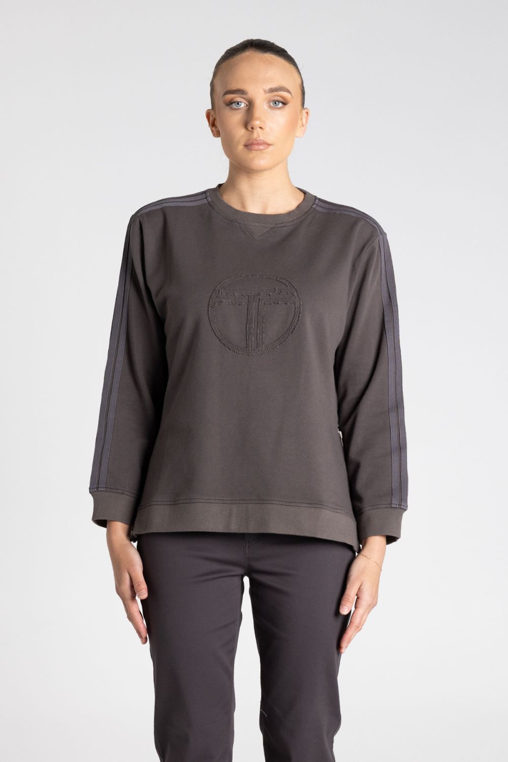 Drop Shoulder Sweat | Slate