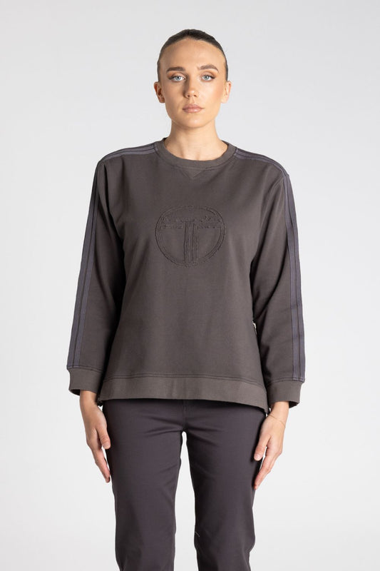 Drop Shoulder Sweat | Slate