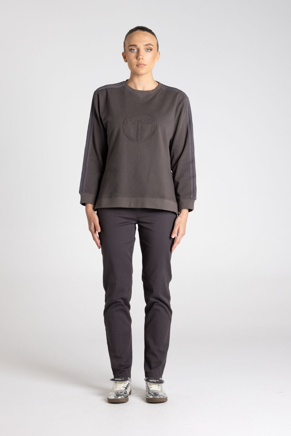 Drop Shoulder Sweat | Slate