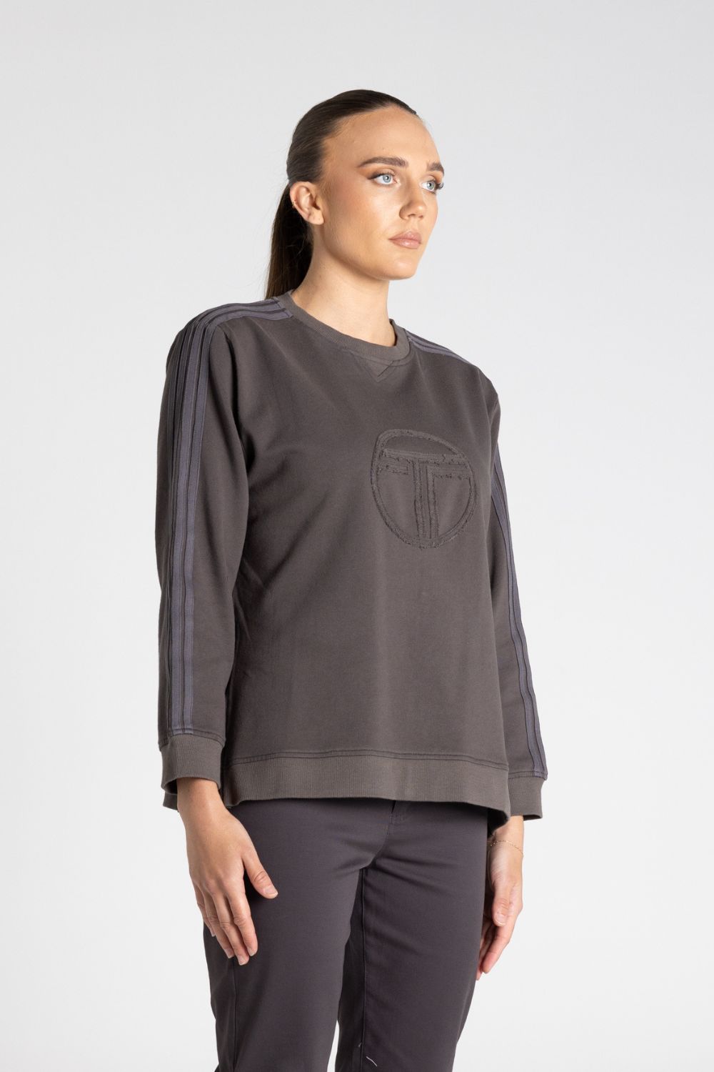 Drop Shoulder Sweat | Slate