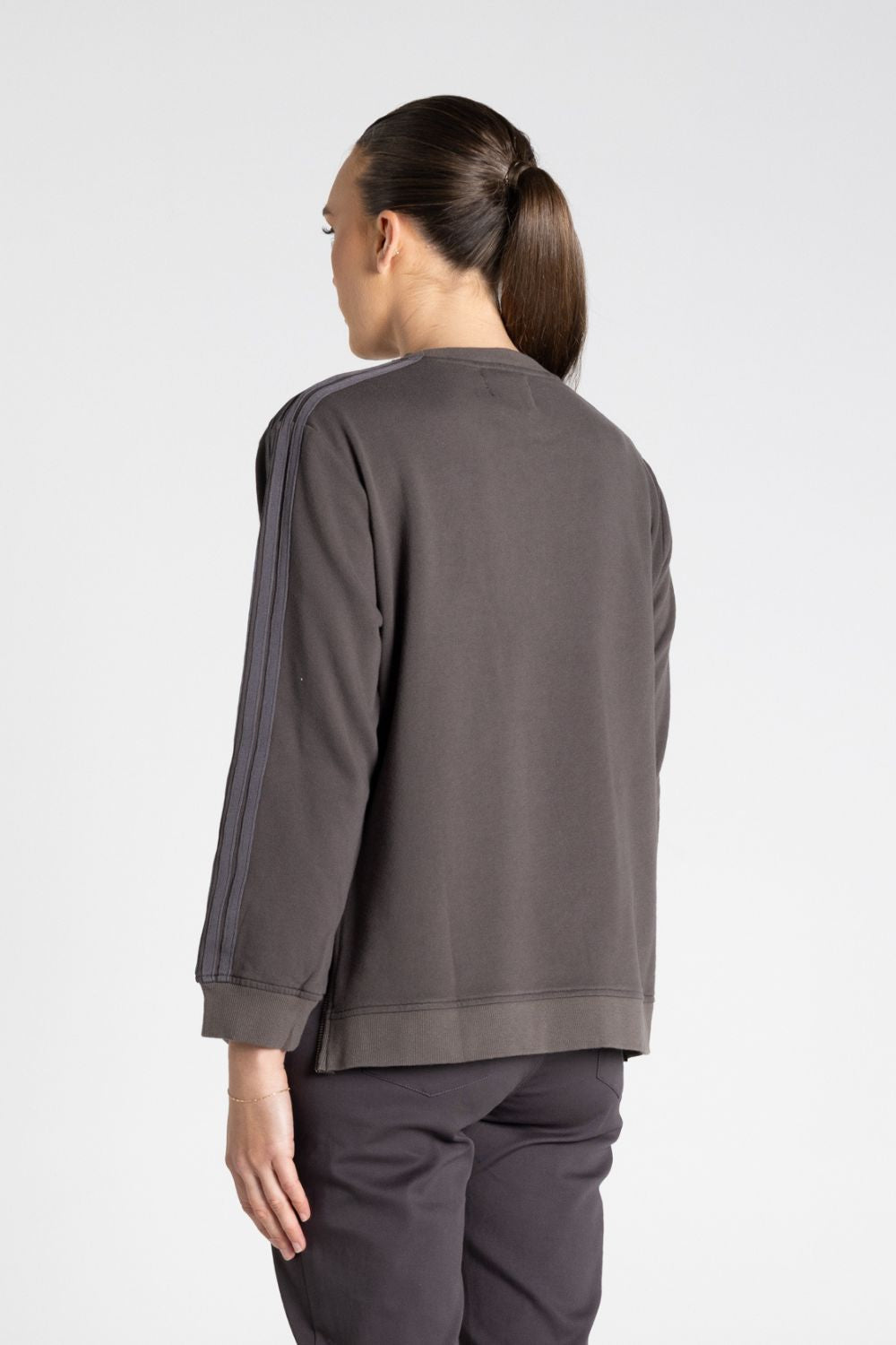 Drop Shoulder Sweat | Slate
