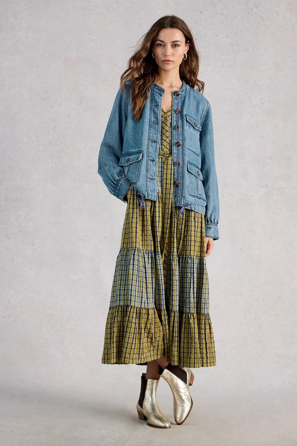 Denim Utility Denim Jacket | Mid Denim