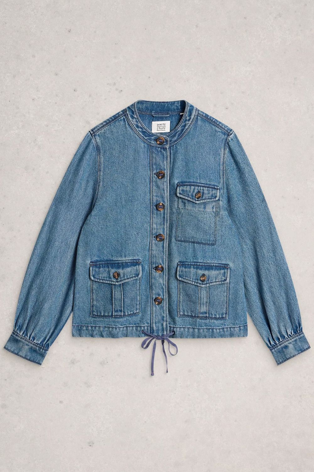 Denim Utility Denim Jacket | Mid Denim
