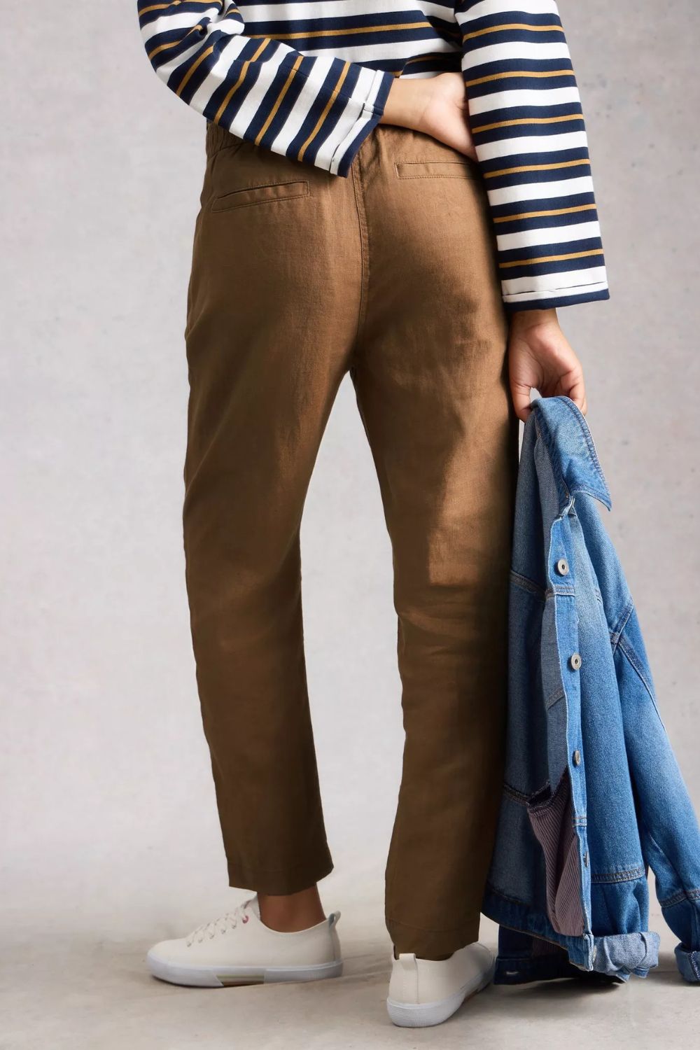Rowena Linen Trouser | Mid Tan