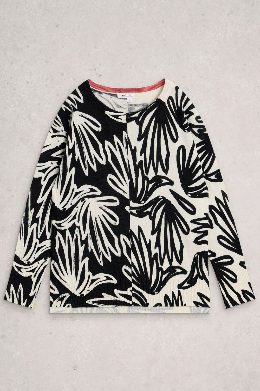 Olive Print Jumper | Black Print