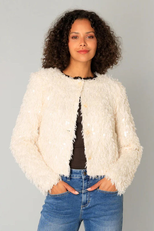 Clemence Cardigan | Sandy White