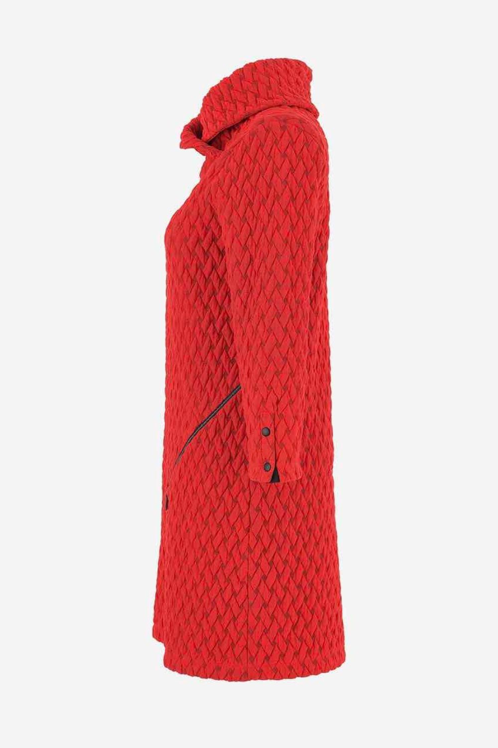 Basket Weave Dress | Red