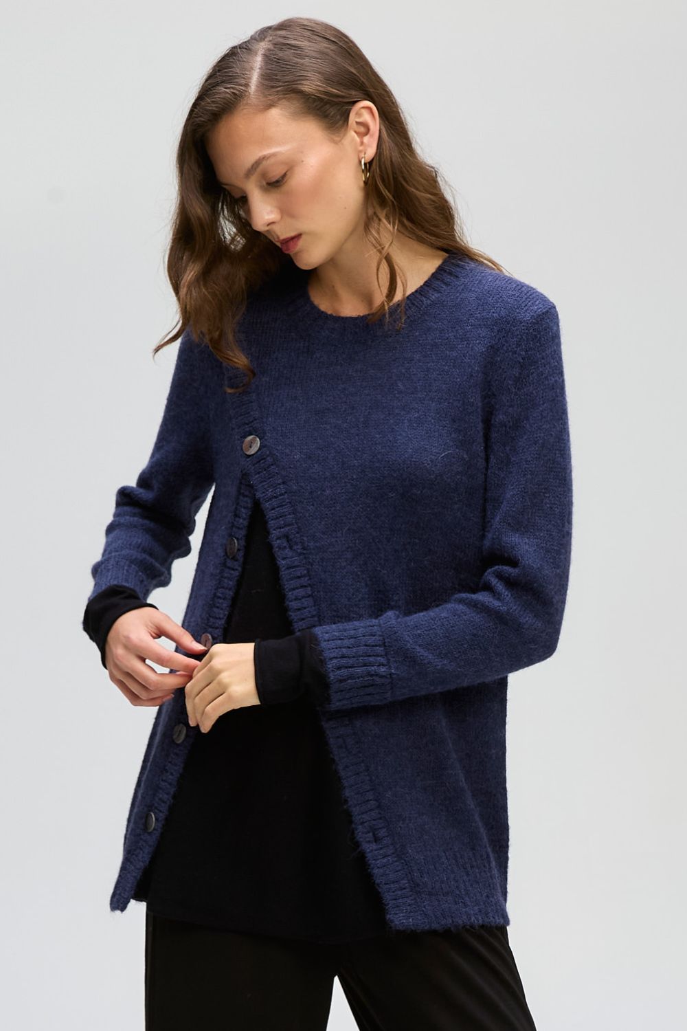 Button Detail Jumper | Midnight