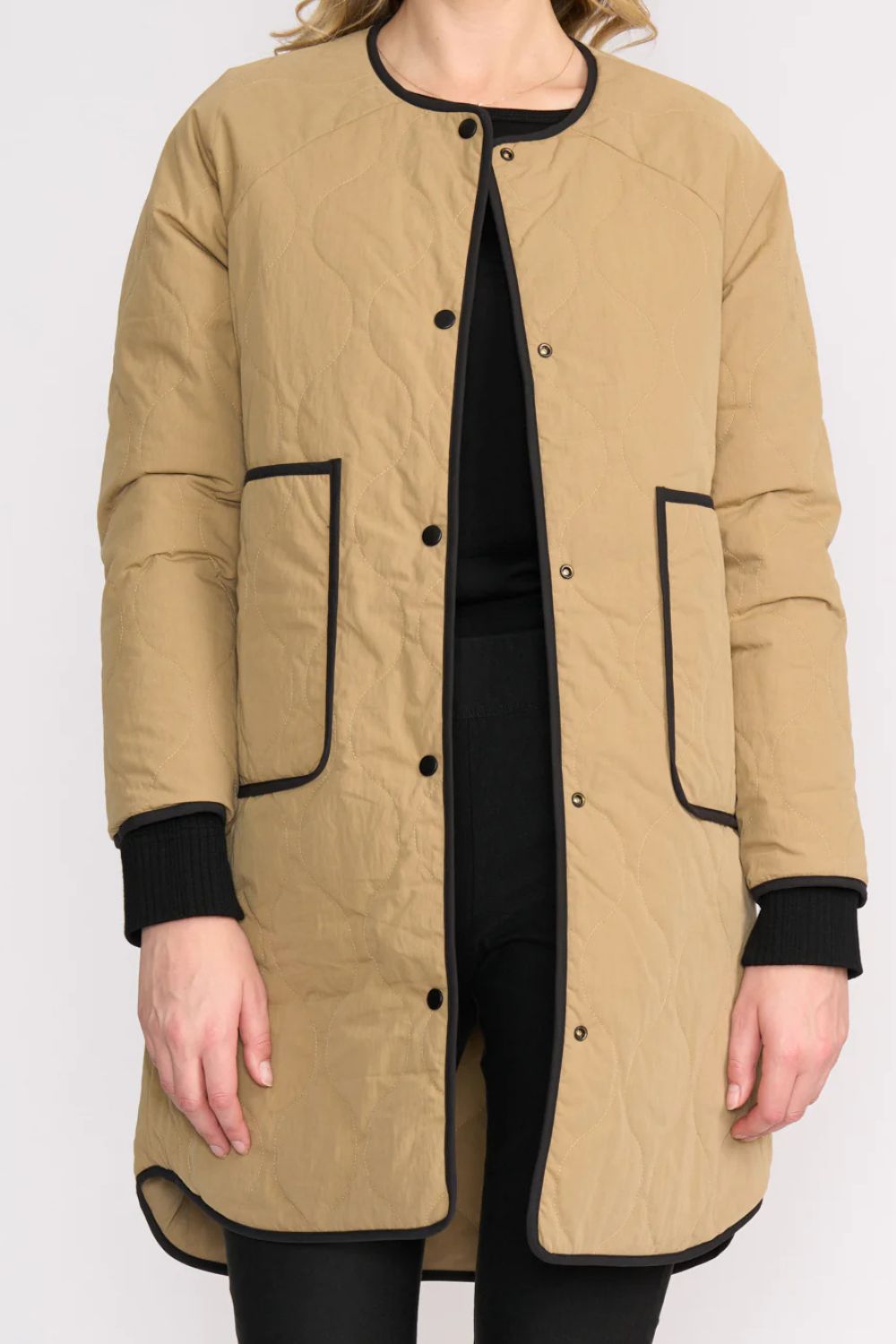 Hidden Talent Reversible Coat | Black & Tan