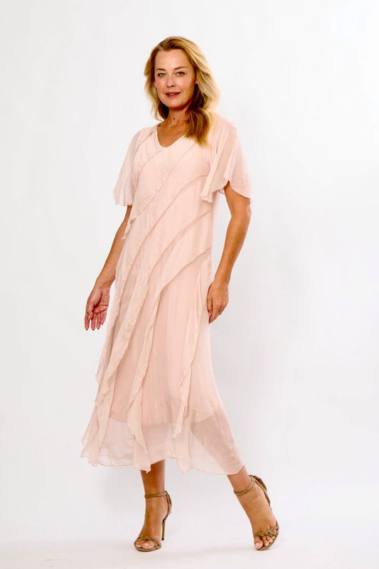 Frilled Dress | Pink