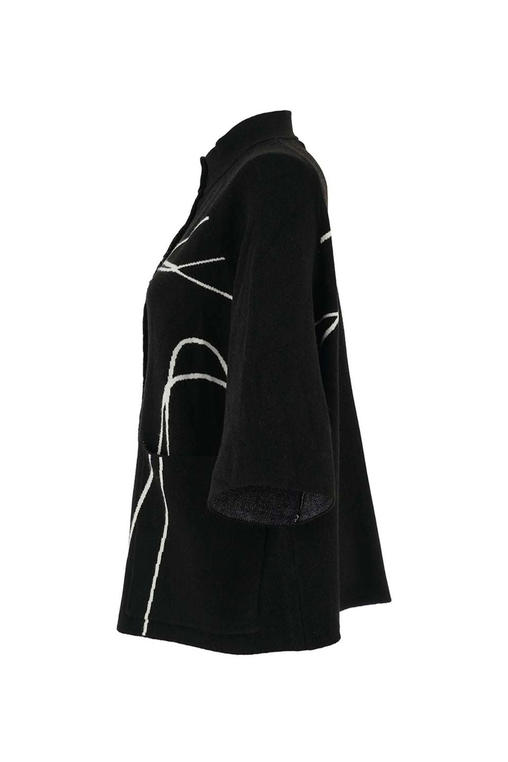 Monochrome Cardigan | Black/White