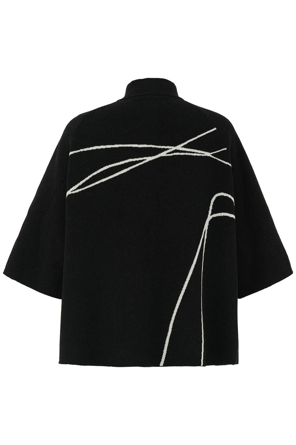Monochrome Cardigan | Black/White
