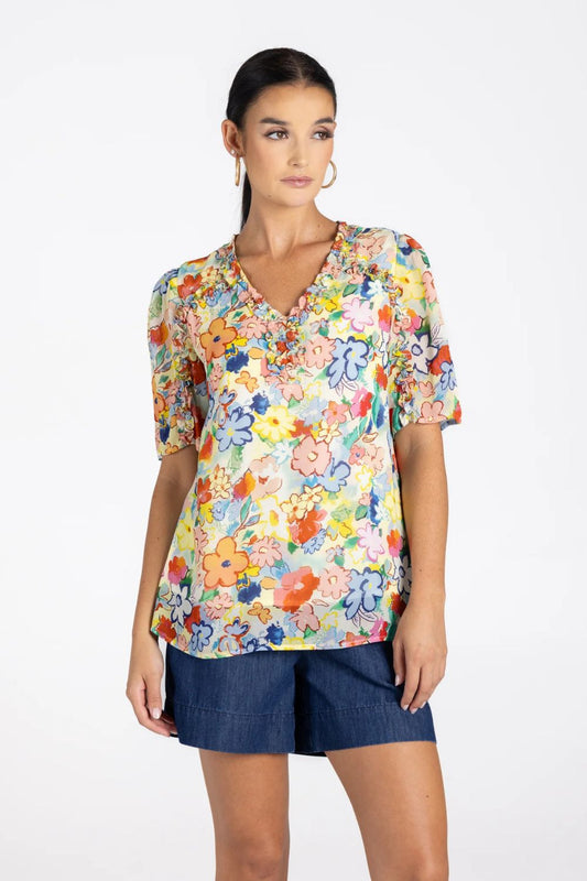 Christine Print Top | Floral