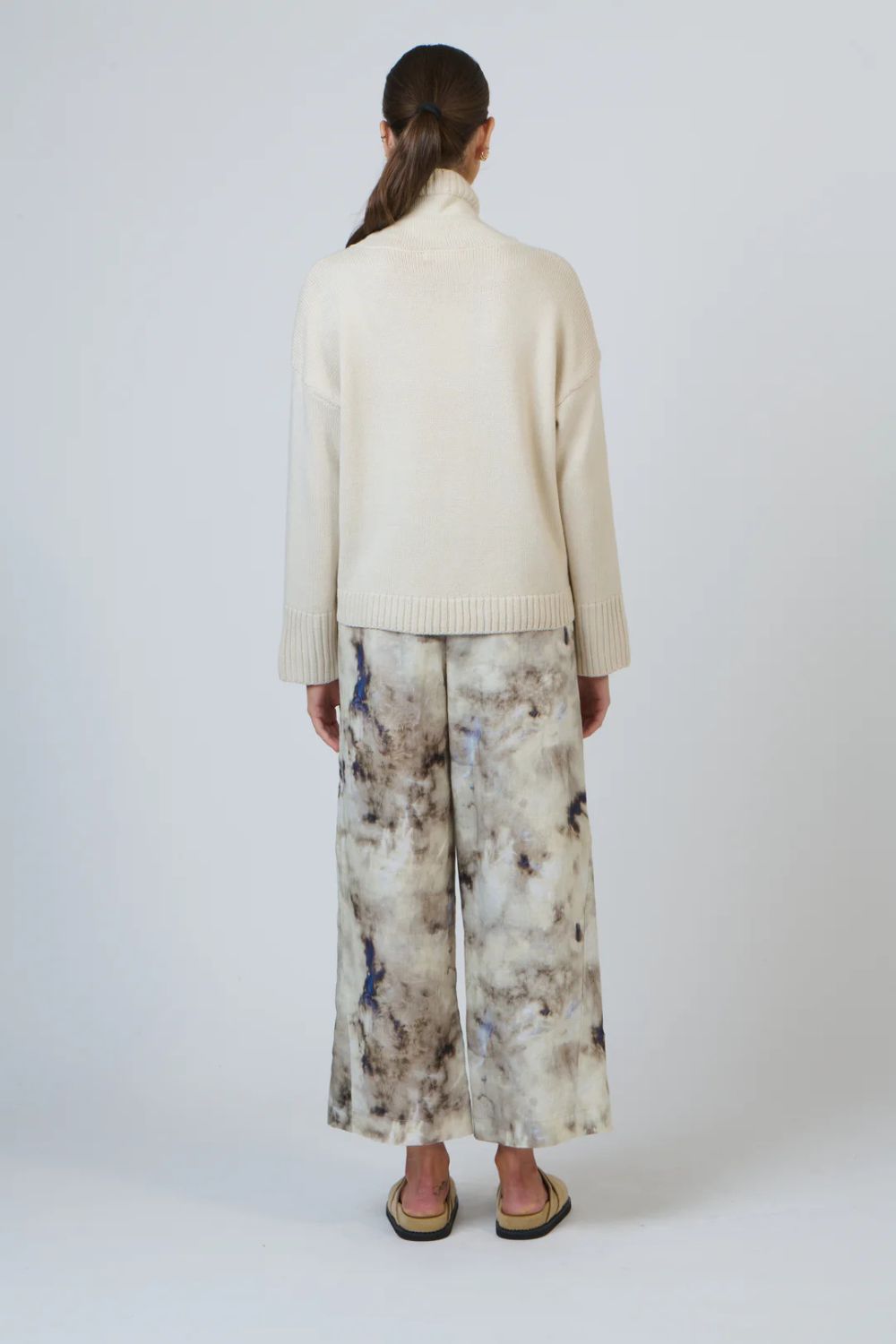 Wide Leg Linen Pant | Emperador