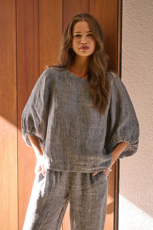 Linen Top | Cinder