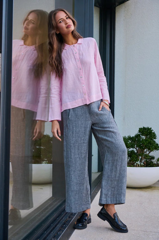 Wide Leg Linen Pant | Cinder