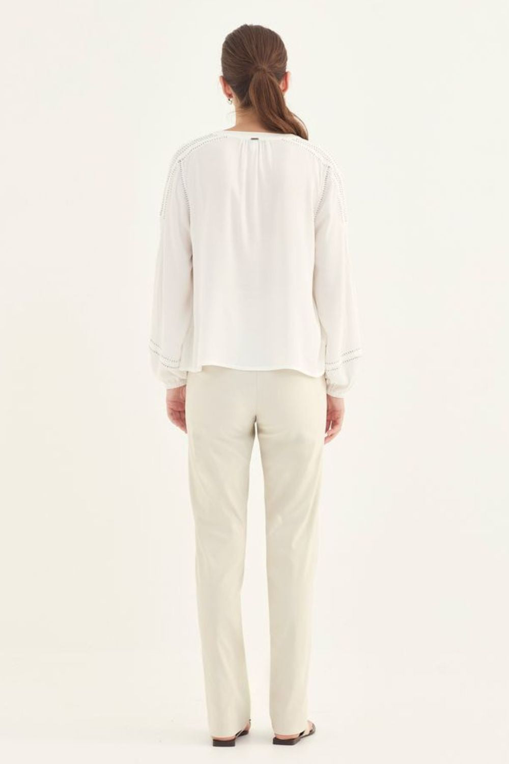 Myra Blouse | Chalk