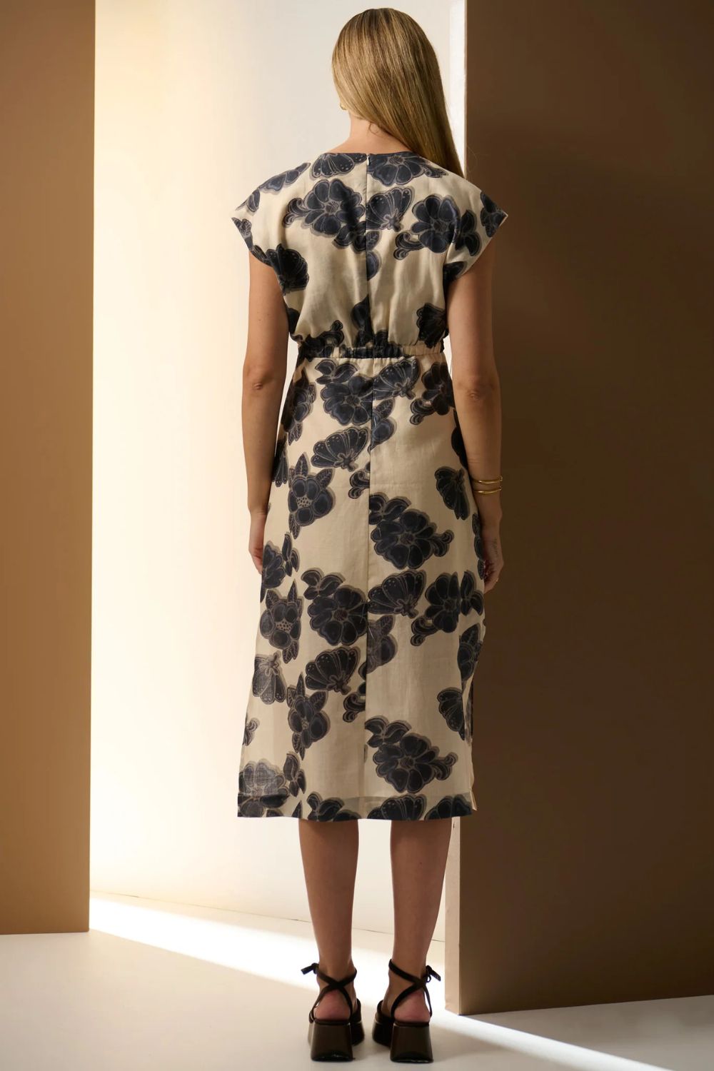 Amara Draped Dress | Amara Print