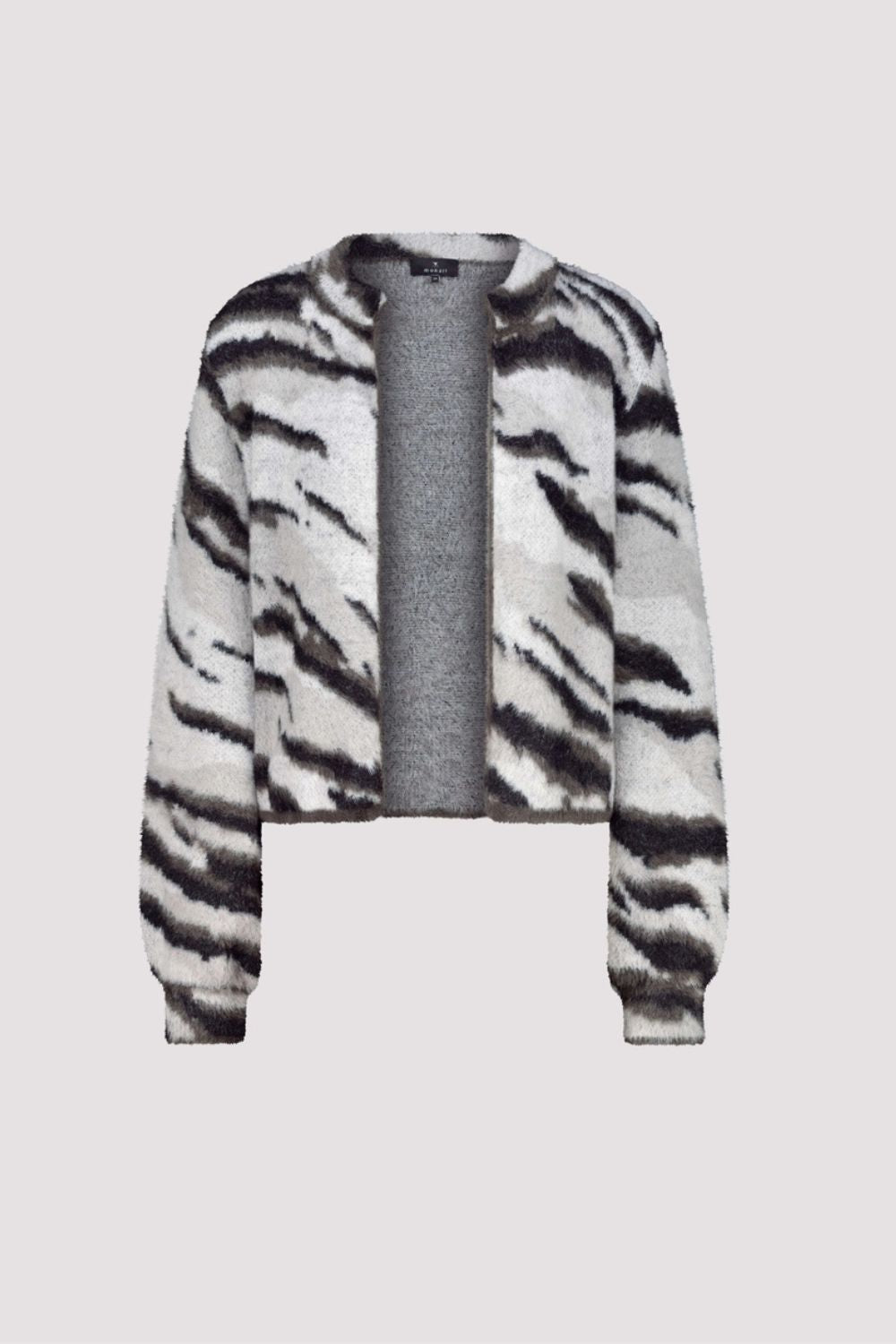 Tiger Cardigan | Ash Grey Pattern