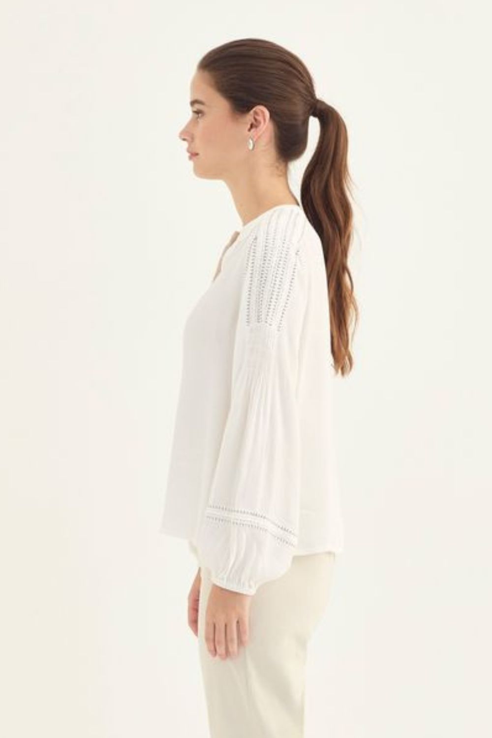 Myra Blouse | Chalk