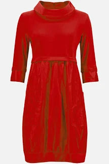 Cocoon Dress | Lipstick Red