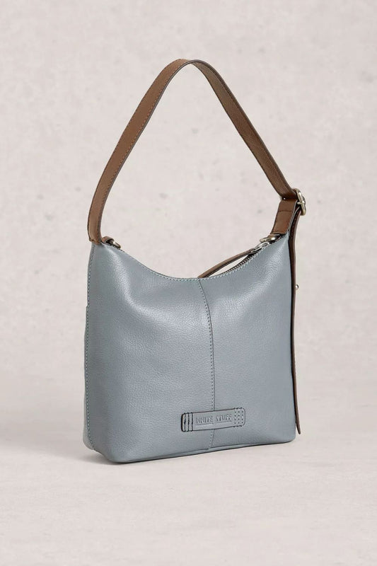 Mini Sophia Leather Crossbody Bag | Light Blue