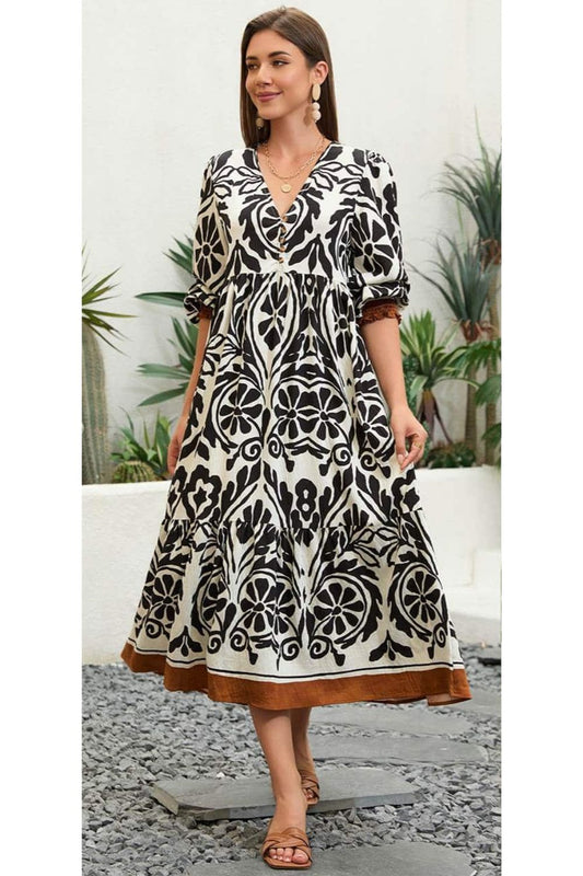 Suzanna Dress | White Multi