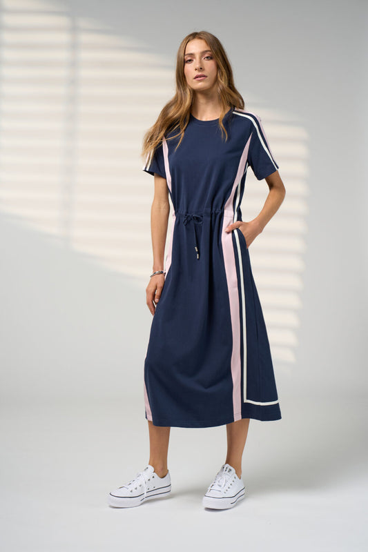Contour Dress | Navy/Blush